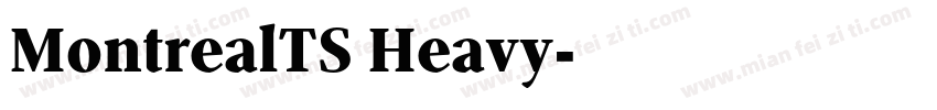 MontrealTS Heavy字体转换